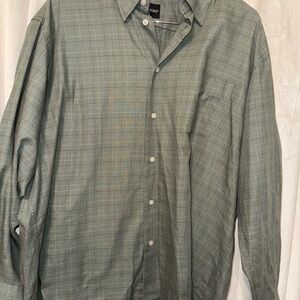 Dockers Men's Casual Green Checkered Shirt